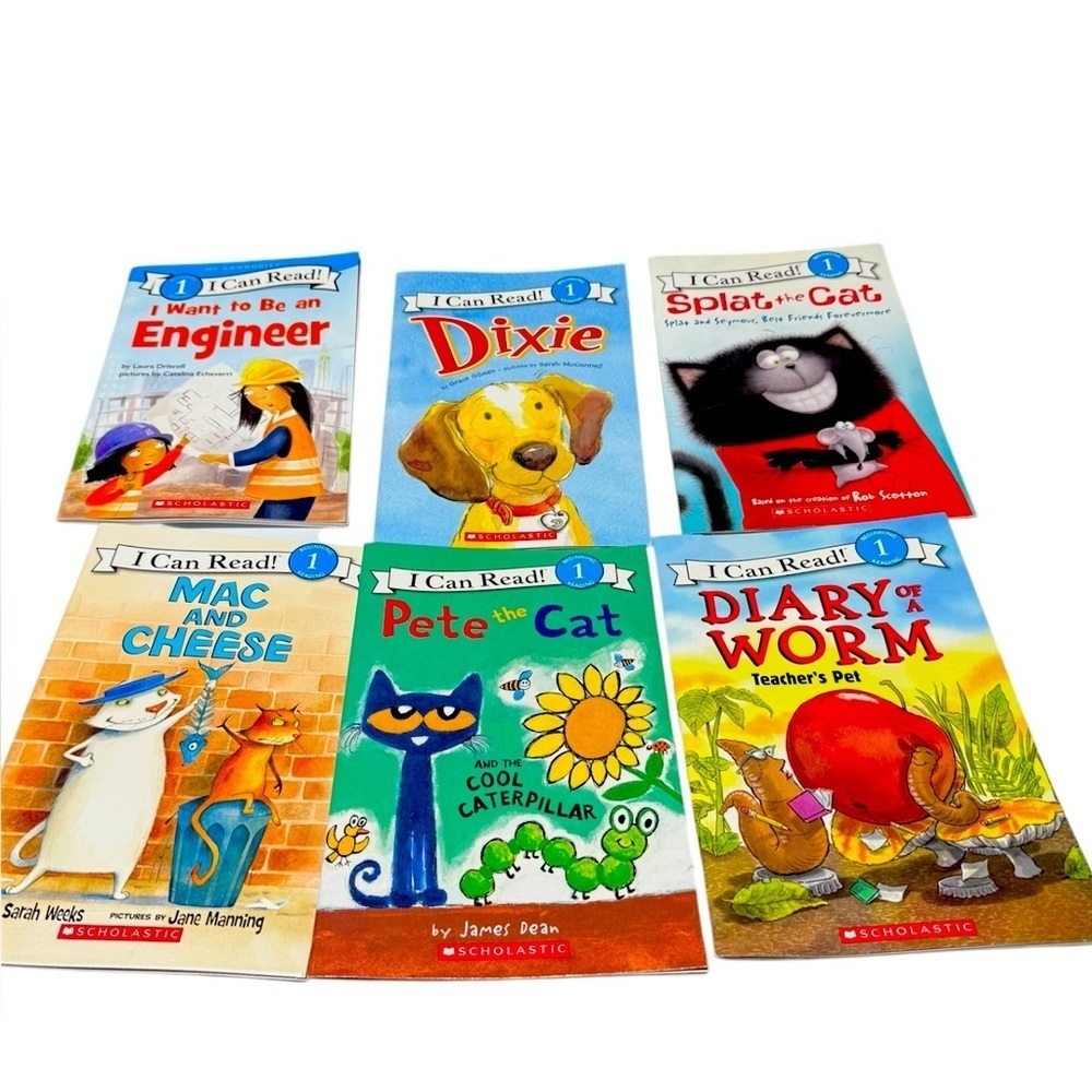 Scholastic- I Can Read 6 Book Bundle. Beginning 1 Reading.